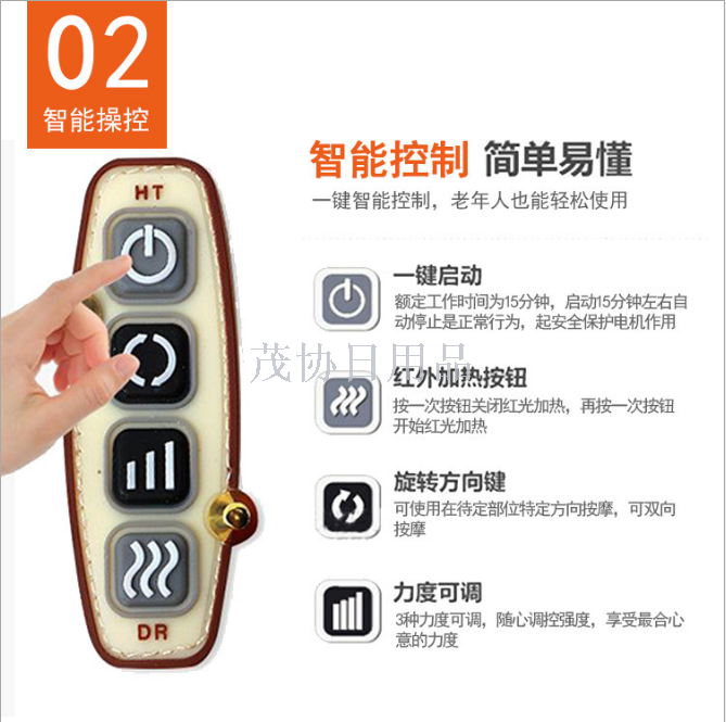 4-button heating, kneading and massaging shawl, vertebrae massager, shoulder, waist, neck and shoulder massage massager Application Scenario