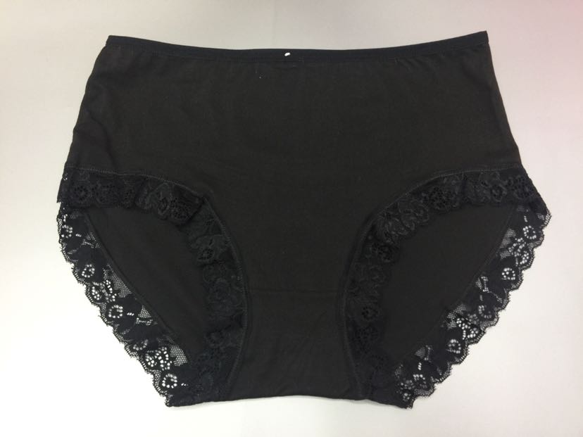 Export Africa Middle East Women's Underwear Milk Silk Fabric Lace Women's Briefs Mommy Briefs Specification drawing