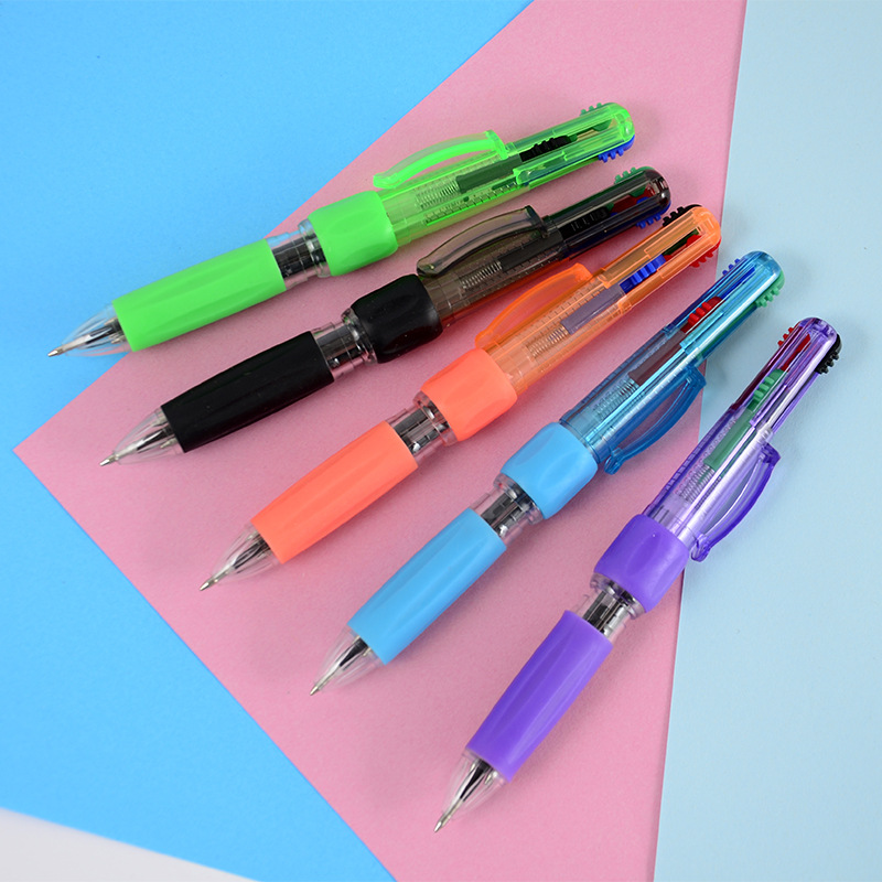South Korea creative new cute four-color ballpoint pen color multi-color ballpoint pen press office two-color ballpoint pen