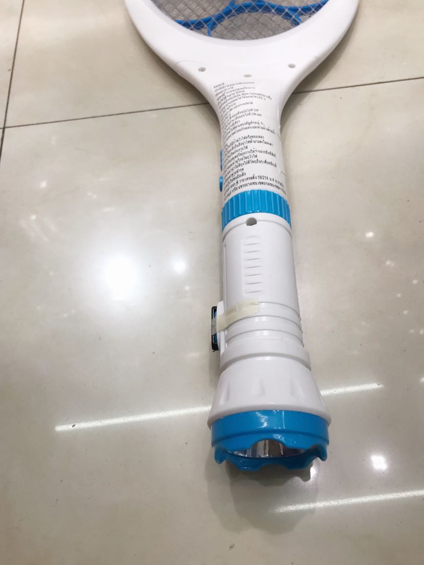 New model 2301 flashlight rechargeable mosquito swatter details Picture