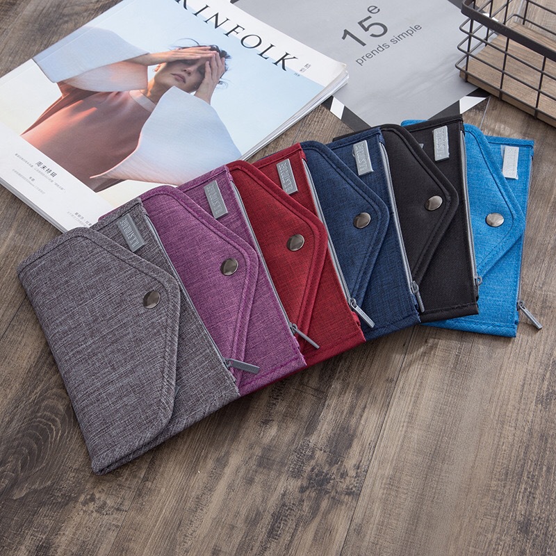 Multi-functional card case, document bag, waterproof travel passport bag, hand-held passport holder for overseas travel details Picture