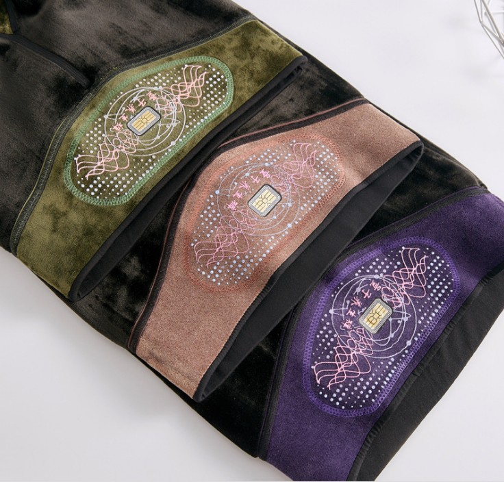 Fleece and thickened down quantum waist support and warm uterus one-piece pants, warm and comfortable foot leggings Specification image