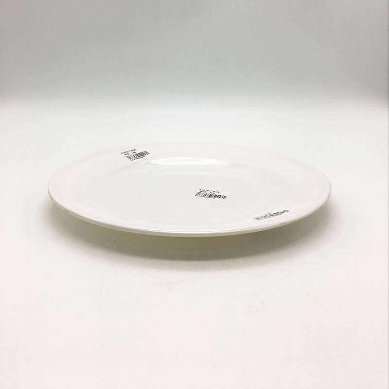 Porcelain imitation tableware plates, white flat base, vegetable plates, dumpling plates, dinner plates and dessert plates details Picture