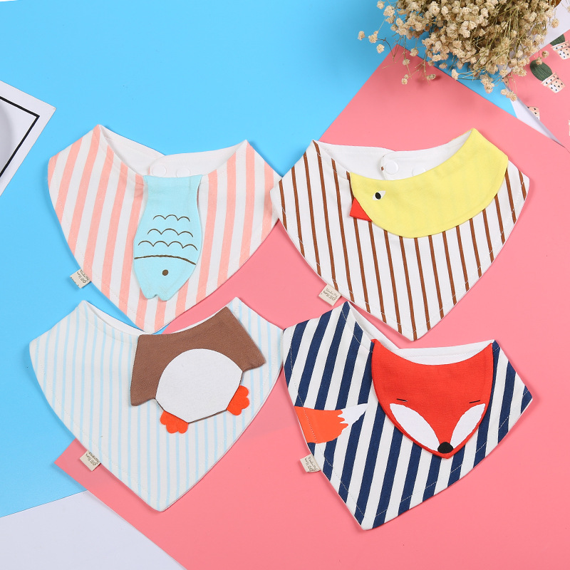 Wholesale of new spring bestsellers, snap wipes, cartoon animal three-dimensional triangular wipes from the manufacturer