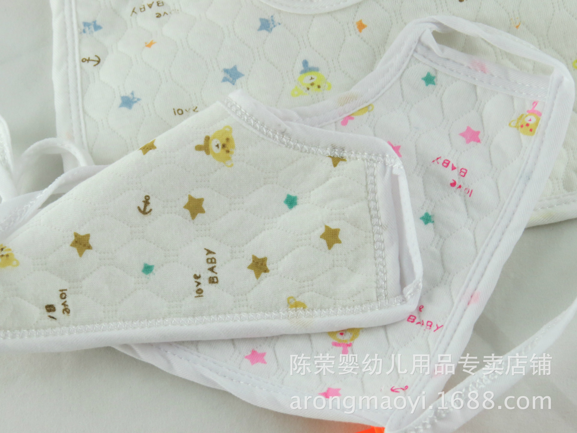 Cotton square double-sided masks, wipes, bibs, bibs and coveralls Specification image