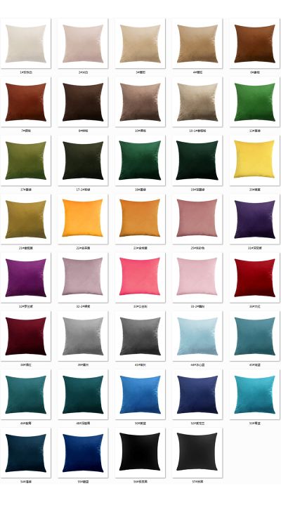 Pure pigment, velvet and high-end fabric for home sofas, car and hotel supplies, throw pillows, cushions and pillowcases Specification image