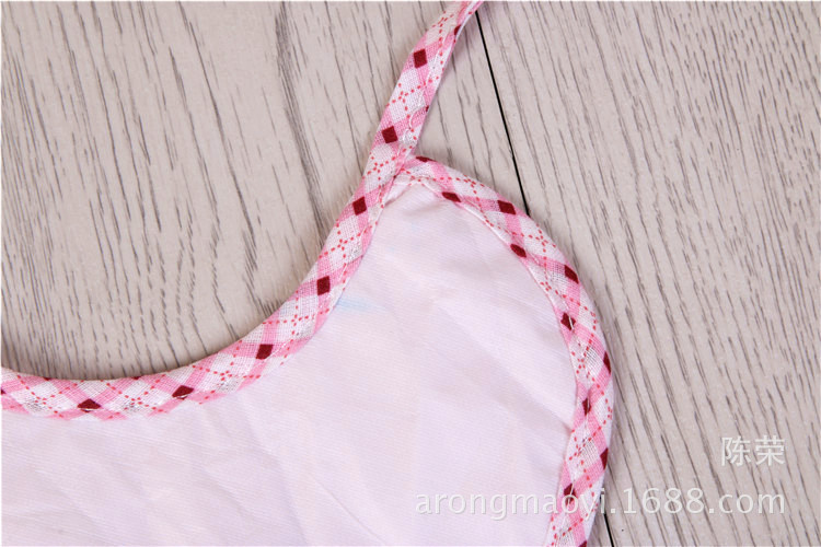 The manufacturer wholesals new cartoon cute tie large bibs and cotton solid-color bibs, which are selling well in spring Specification image