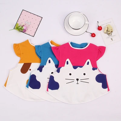 Manufacturers Wholesale New Baby Cartoon Animal Sleeveless Overalls Saliva Pocket Reverse Dressing Hot Selling Overalls In Spring