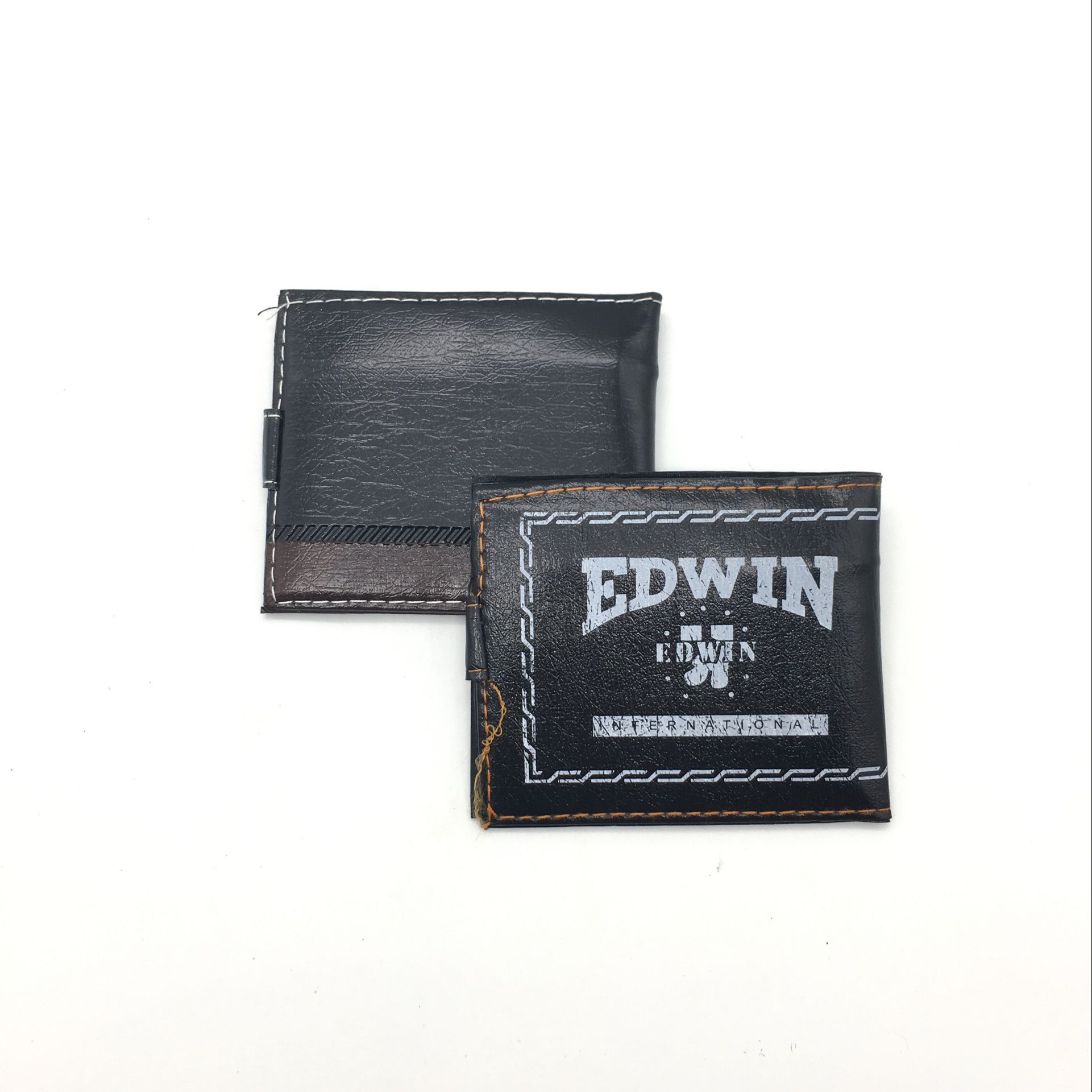 男士钱包 短款双折小钱包 多功能皮夹钱包卡包细节图