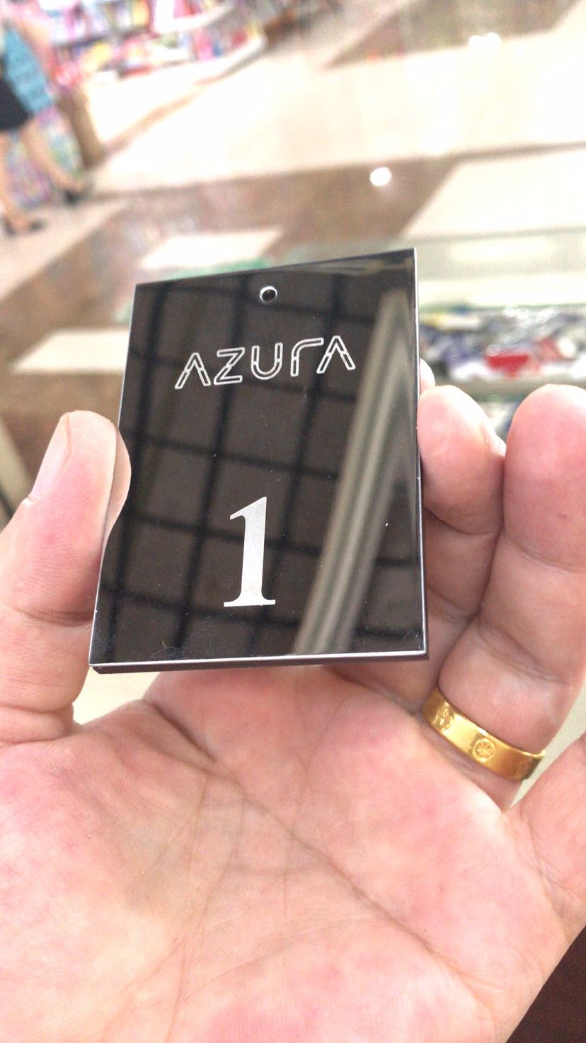 Stainless steel nameplate table