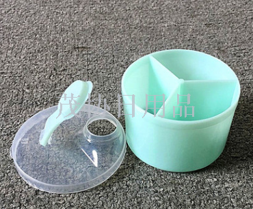 Portable and simple milk powder tray for baby milk powder when going out, milk powder box, milk powder can, multi-functional rotating 3 compartments details Picture
