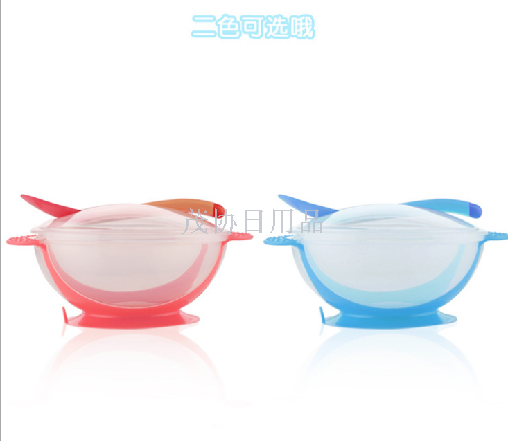 Duoyouqu Suction Cup Bowl and Spoon Set, baby training bowl, children's complementary food bowl and spoon, baby tableware details Picture