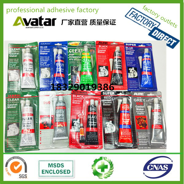 Source factory direct sales automotive sealant Automotive RTV organic silicone automotive high temperature sealant oil resistant automotive gasket