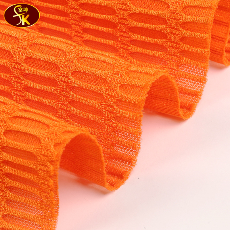 The factory supplies sandwich mesh fabric, eco-friendly round hole mesh fabric, luggage mesh, small hole shoe material mesh fabric and warp knitted fabric in stock details Picture