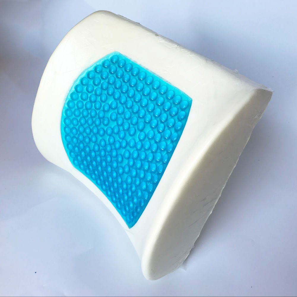Hydrogel memory foam cushion office chair cool lumbar support pillow details Picture