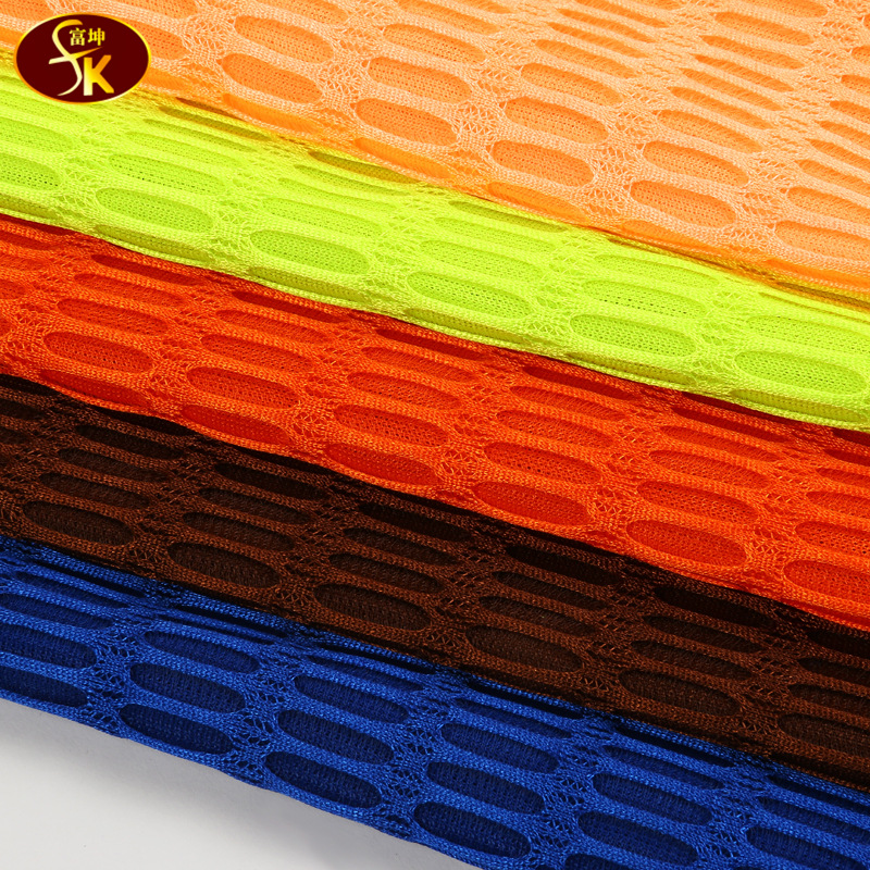 The factory supplies sandwich mesh fabric, eco-friendly round hole mesh fabric, luggage mesh, small hole shoe material mesh fabric and warp knitted fabric in stock Application Scenario