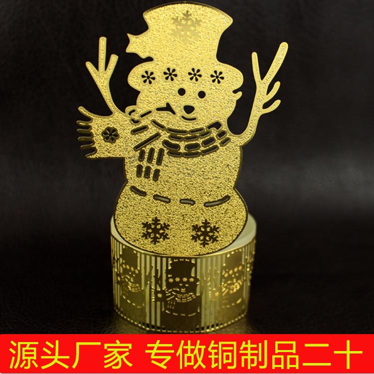 Christmas table metal crafts ornaments now Europe hollow-out style design variety