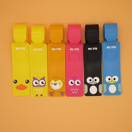 Custom Pvc Soft Rubber Silicone Luggage Tag Strip Creative Cartoon Cartoon Luggage Tag Pvc Tag Bag Gift Specification drawing
