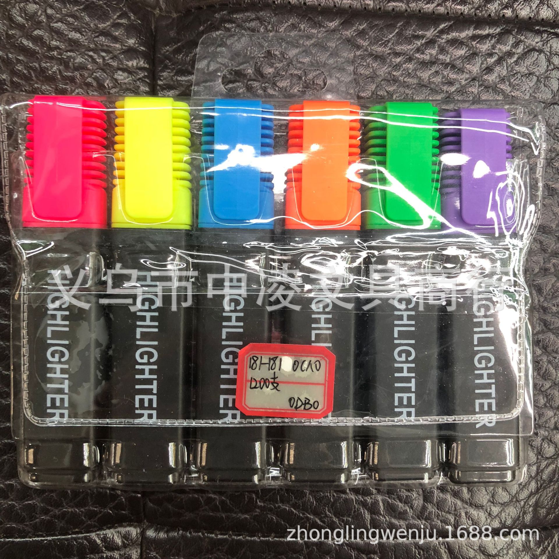 Yiwu Selection HIGHTLIGHTER color six pack PVC