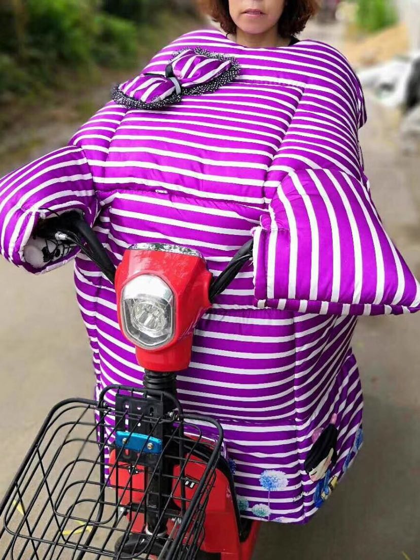 厂家直销冬天挡风被，电动车挡风被加宽加大，款式新颖细节图