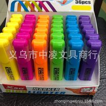 Yiwu Selection HIGHLIGHTER 36pcs display box six colors mix