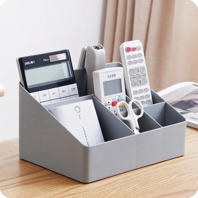 Desktop Debris Storage Box Home Living Room Remote Control Storage Box Thickened Plastic Multi-Cell Cosmetics Organizer Box details Picture