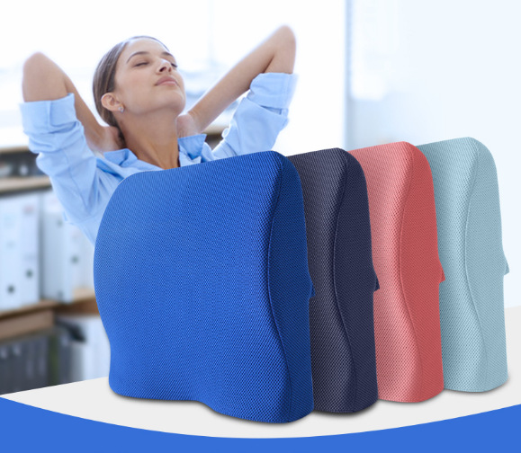 Lumbar cushion, breathable pillow, mesh fabric, dual-purpose lumbar cushion, seat cushion, office chair cushion