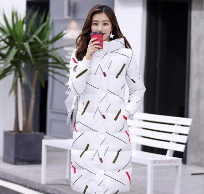 Fashion cotton-padded women's mid-length hooded down cotton-padded jacket slim-fit everything with cotton-padded jacket