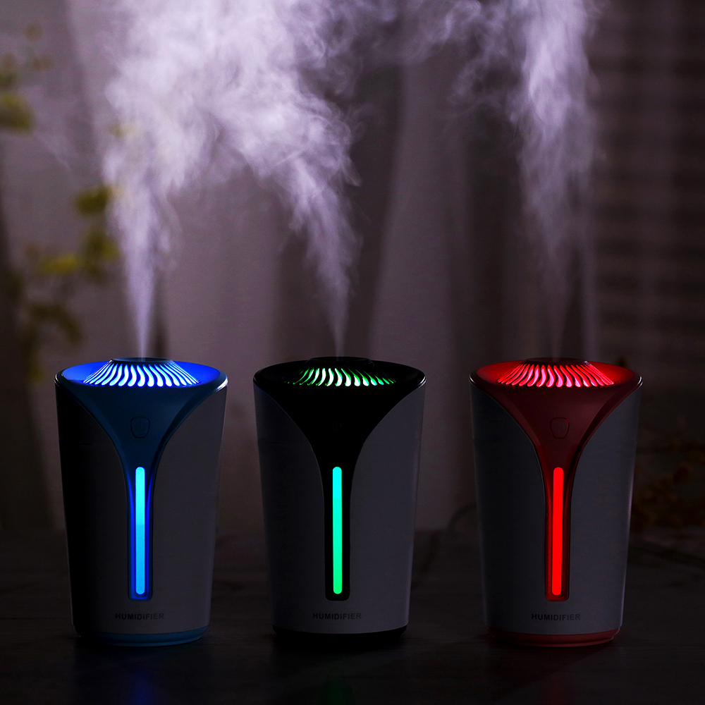 Flame humidifier, mini usb, home silent bedroom, air hydrating spray, car, small office, Douyin details Picture