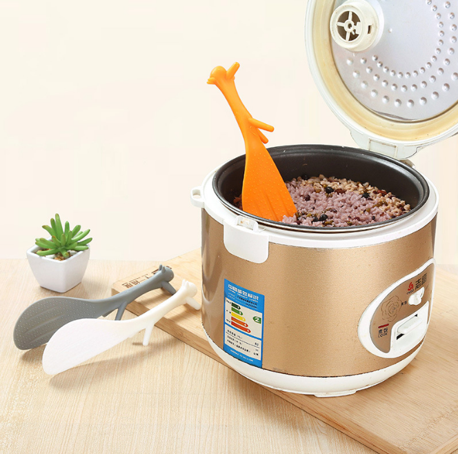 Factory direct sales of cute and creative squirrel rice spoons with non-stick cartoon design details Picture