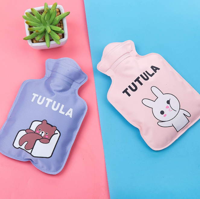 可爱韩版防爆注水热水袋儿童学生暖手宝卡通水果图案暖手袋细节图