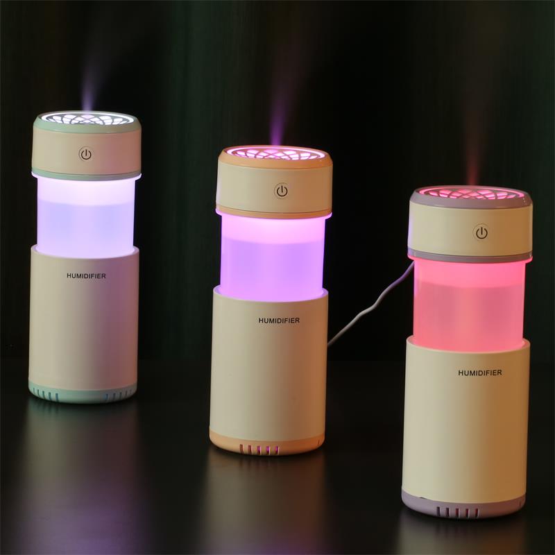 New pull-out humidifier USB mini seven-color ambient light air purifier Convenient beauty hydrating humidifier Specification image