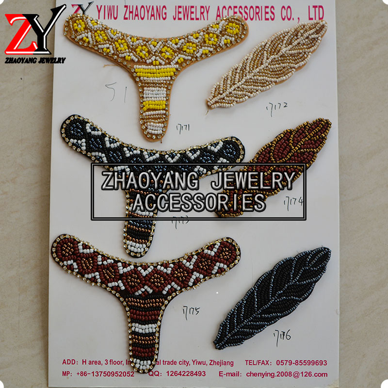 厂家直销 新款手工制作创意民族风人字拖鞋花鞋饰鞋辅件zy88127