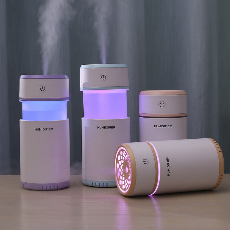 New pull-out humidifier USB mini seven-color ambient light air purifier Convenient beauty hydrating humidifier details Picture