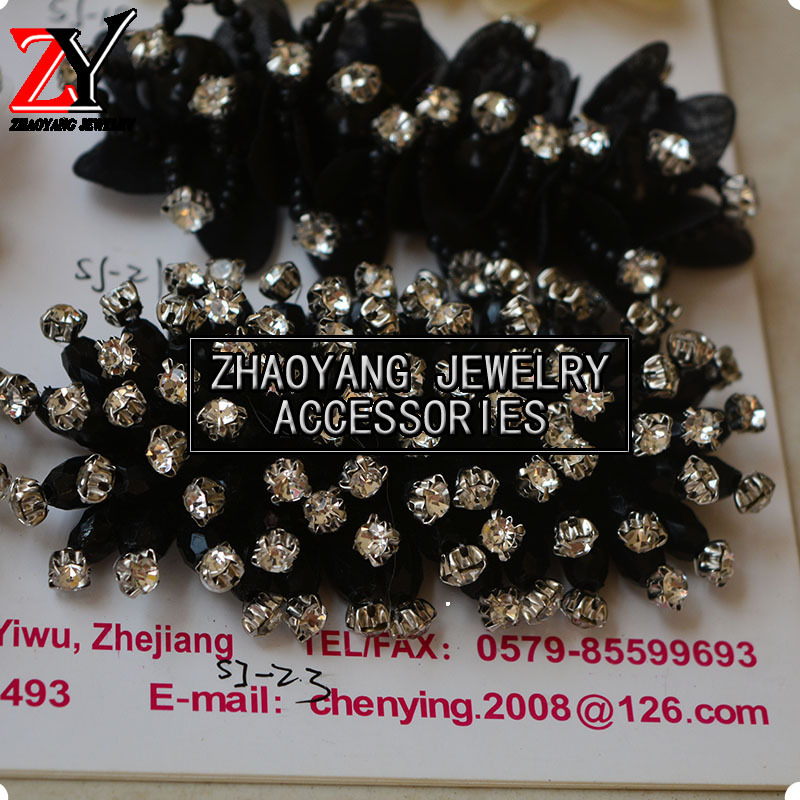 Factory direct handcrafted special bead shoes flower shoes accessories zy880630