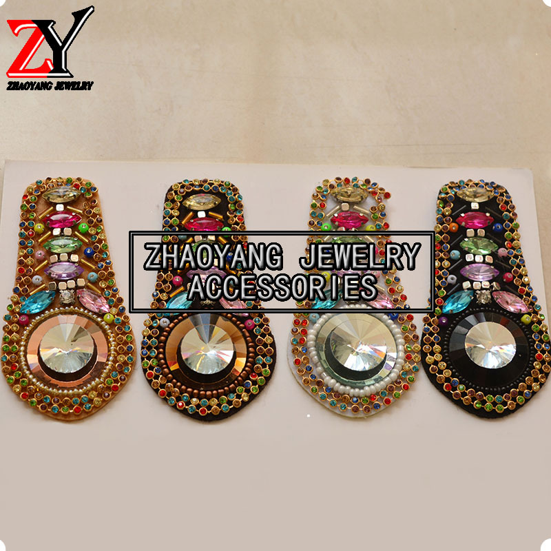 厂家直销 新款手工制作创意串珠人字拖凉鞋鞋花鞋饰鞋辅件zy88144