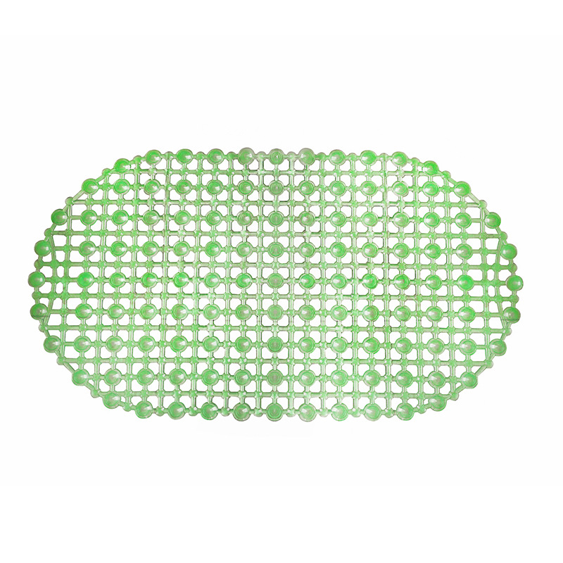 160g transparent water droplet bathroom mat, PVC bathroom anti-slip mat, oval water droplet anti-slip mat, massage mat details Picture