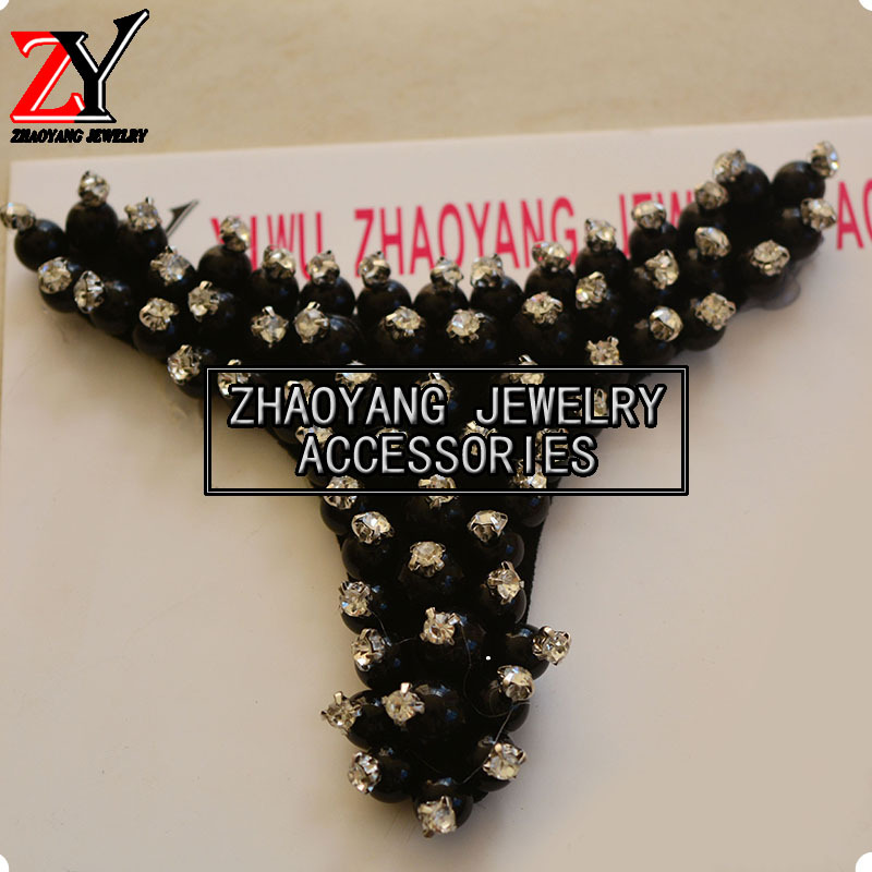 厂家直销 新款手工制作串珠花朵人字拖鞋花鞋饰鞋辅件zy88153