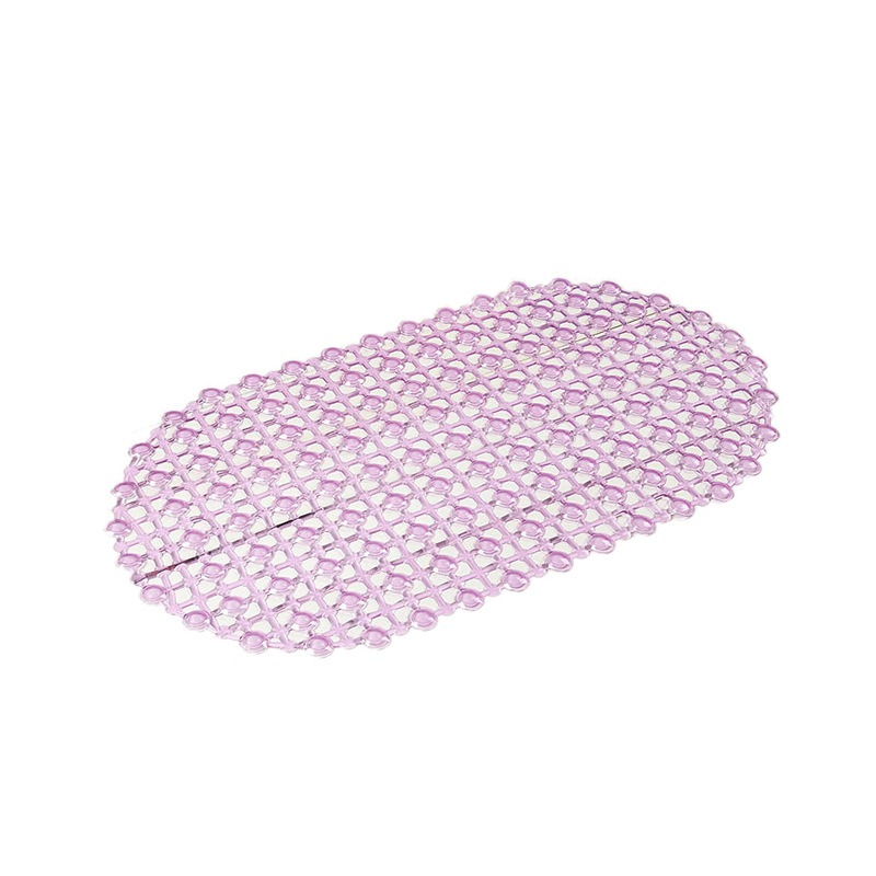 160g transparent water droplet bathroom mat, PVC bathroom anti-slip mat, oval water droplet anti-slip mat, massage mat Specification drawing