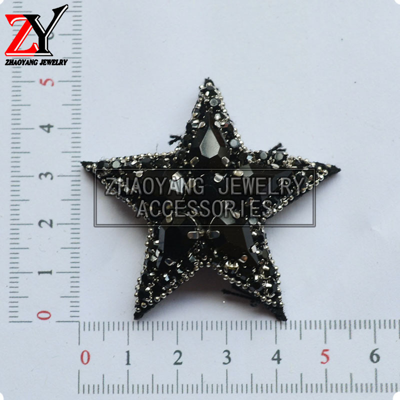 厂家直销 新款手工制作钉珠海星胸花领花服饰配件zy880713细节图