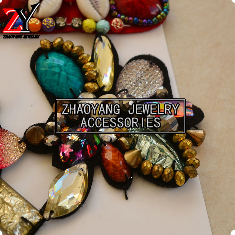 厂家直销 新款手工制作波西米亚风凉鞋鞋花鞋饰鞋辅件zy881510产品图