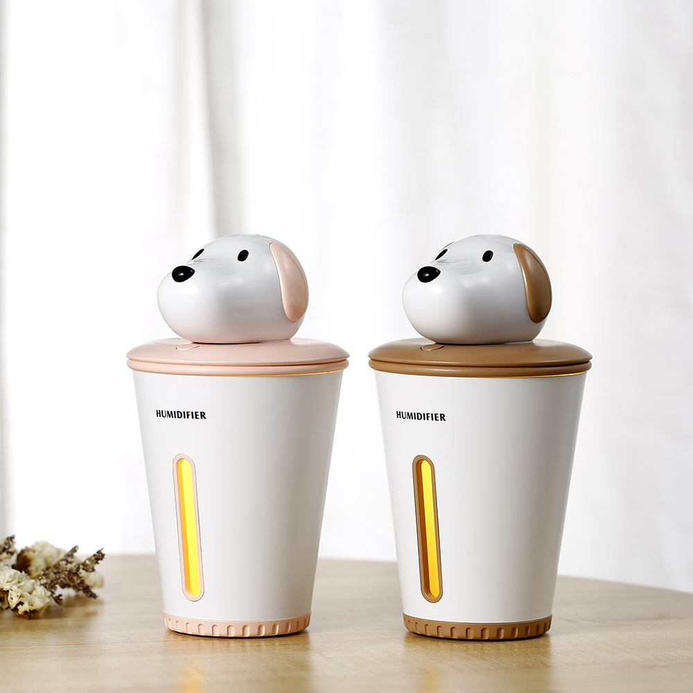 Xiaowang humidifier USB Wangdog-shaped cute pet Office Desktop Silent car Air conditioner Room Creative gift