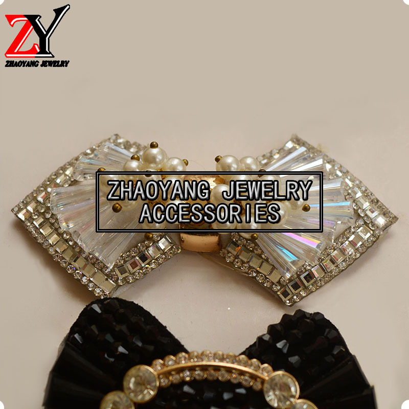 厂家直销 新款手工制作串珠珍珠凉鞋鞋花鞋饰鞋辅件zy88134