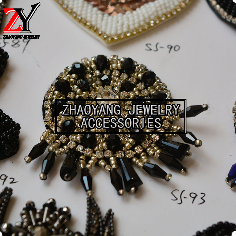 Factory direct handmade beaded shoes flower shoes accessories zy880618