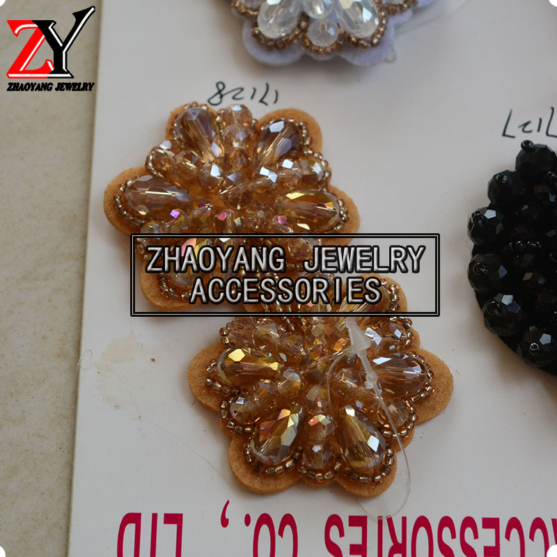 Factory direct sales of new handmade beaded shoes flower sandals shoes flower shoes accessories zy88121 thumbnail