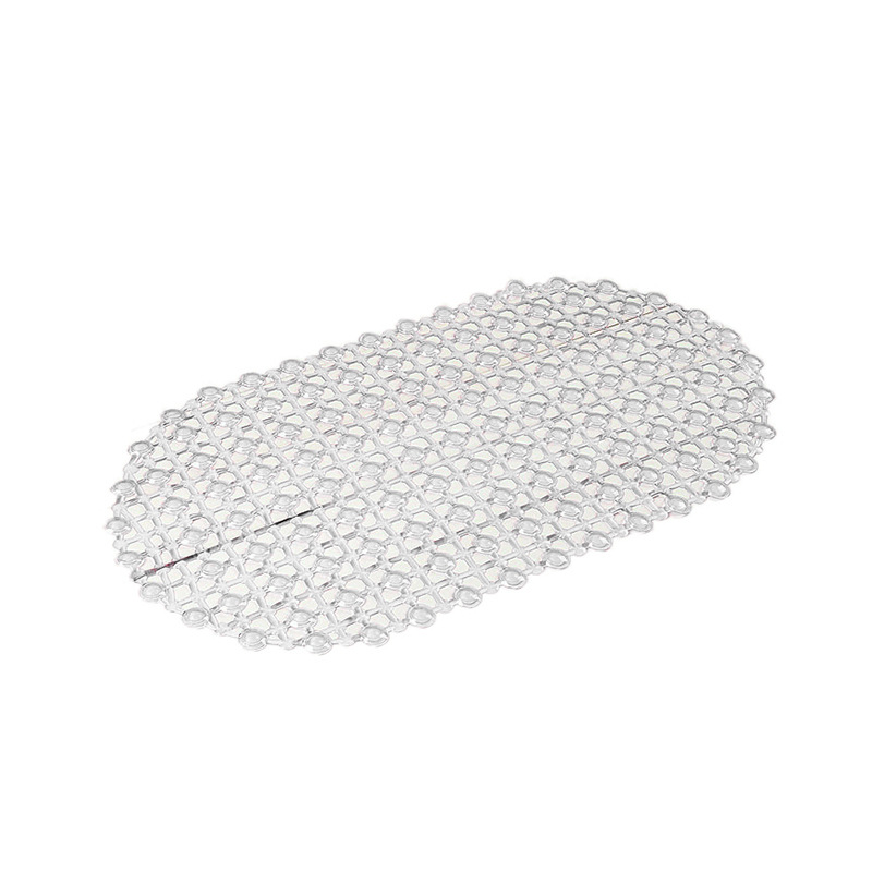 160g transparent water droplet bathroom mat, PVC bathroom anti-slip mat, oval water droplet anti-slip mat, massage mat Application Scenario