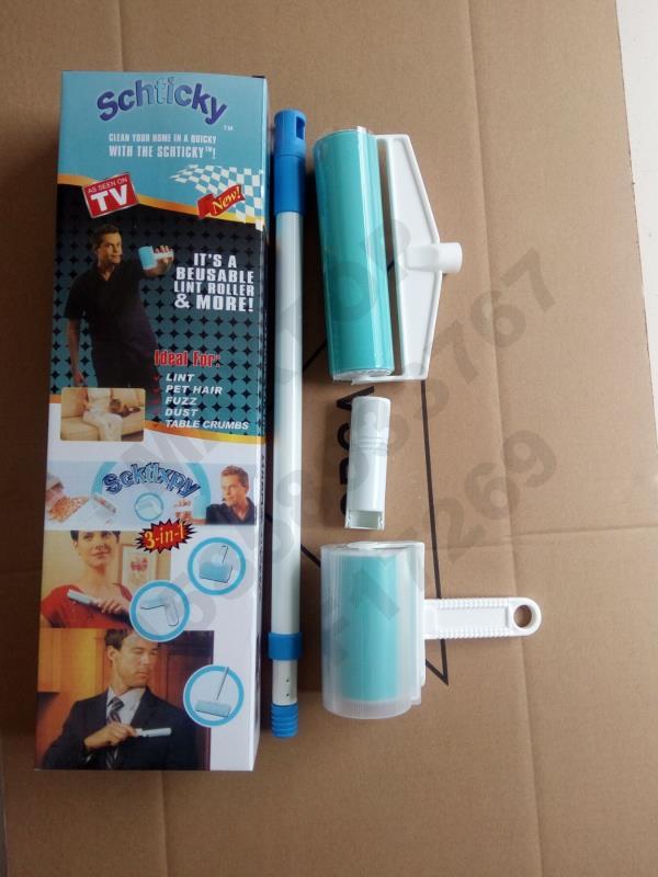 TV爆款 Schticky 新款三件套除尘器 家用水洗粘毛刷产品图