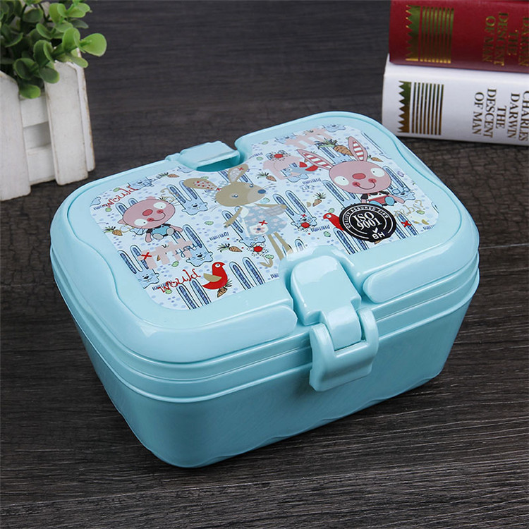 display the internal structure of the bento box