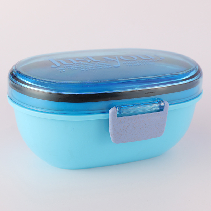Bento Box Set Baby Portable Children Out Tableware Two Layers Of Anti-Fall Pp Material Manufacturers Direct Sales Specification drawing