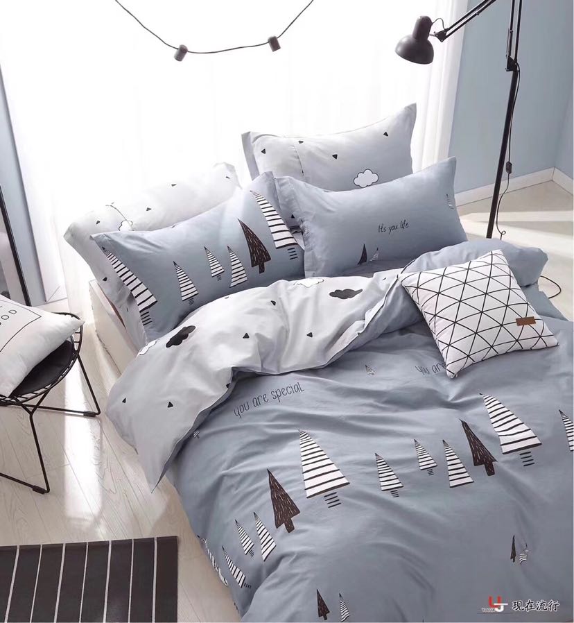 Student all-cotton three-piece set details Picture
